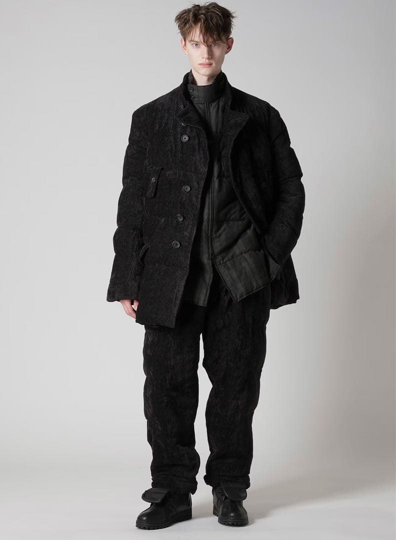 新品未使用Yohji Yamamoto 25aw Look4 麻ベルベットパンツ
