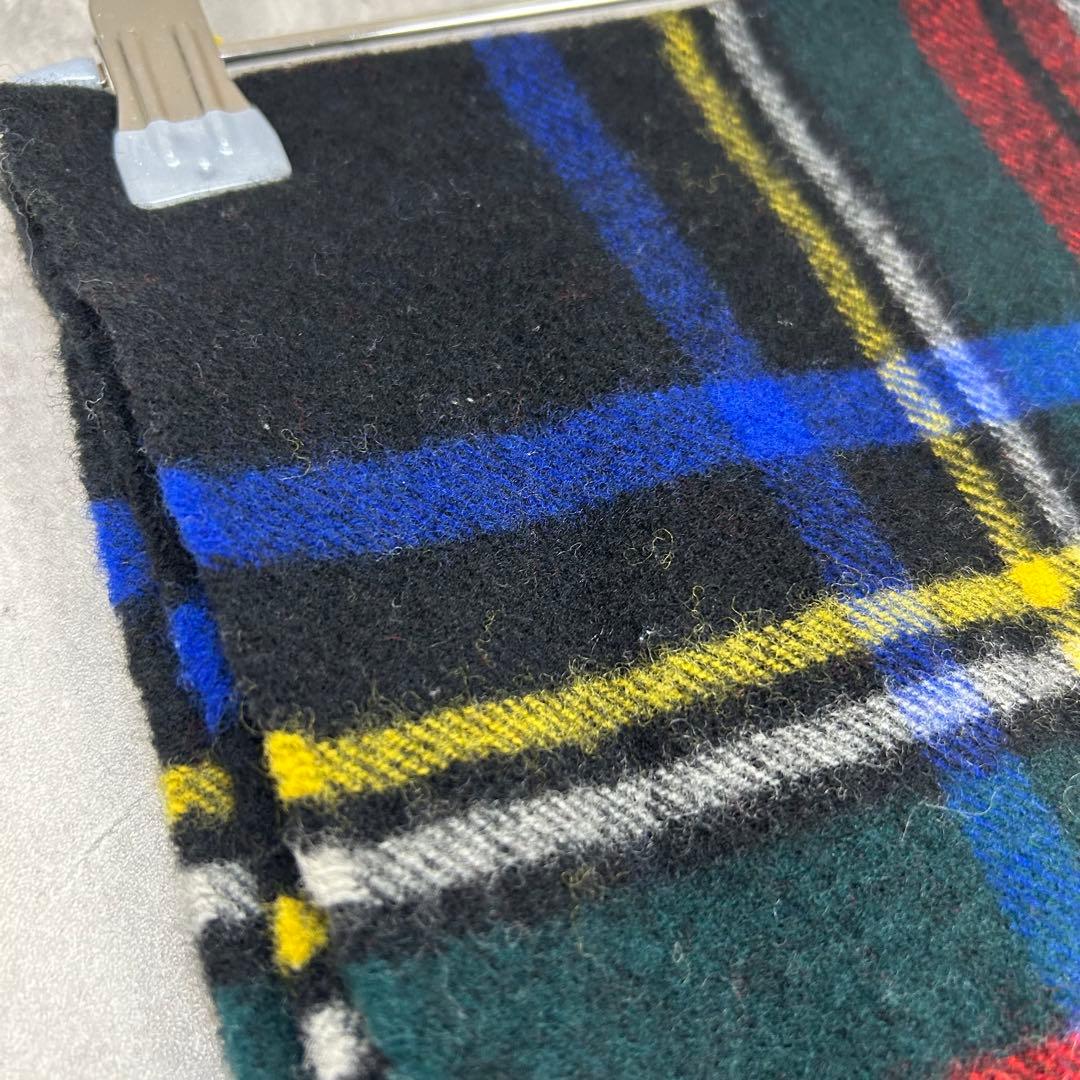 GLEN PRINCE グレンプリンス　ラムウール大判チェックストール　冬