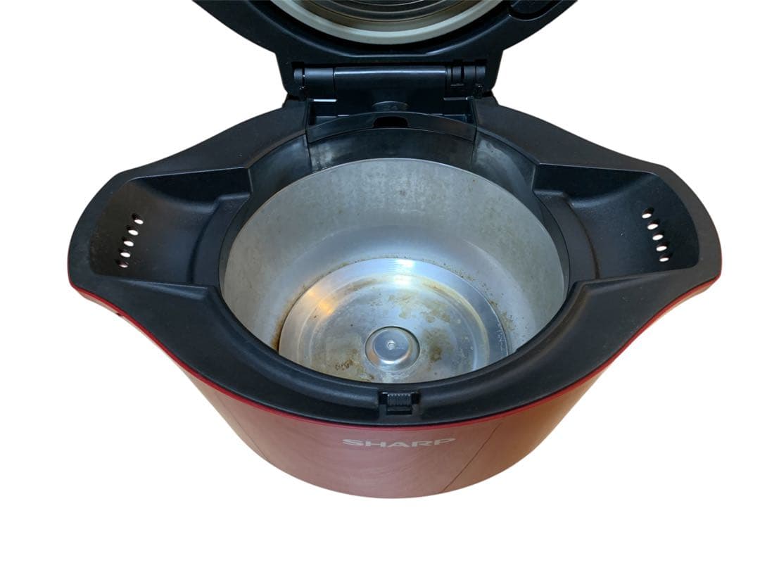 【印刷版取説付】SHARP ホットクック KN-HW24E-R 2.4L レッド