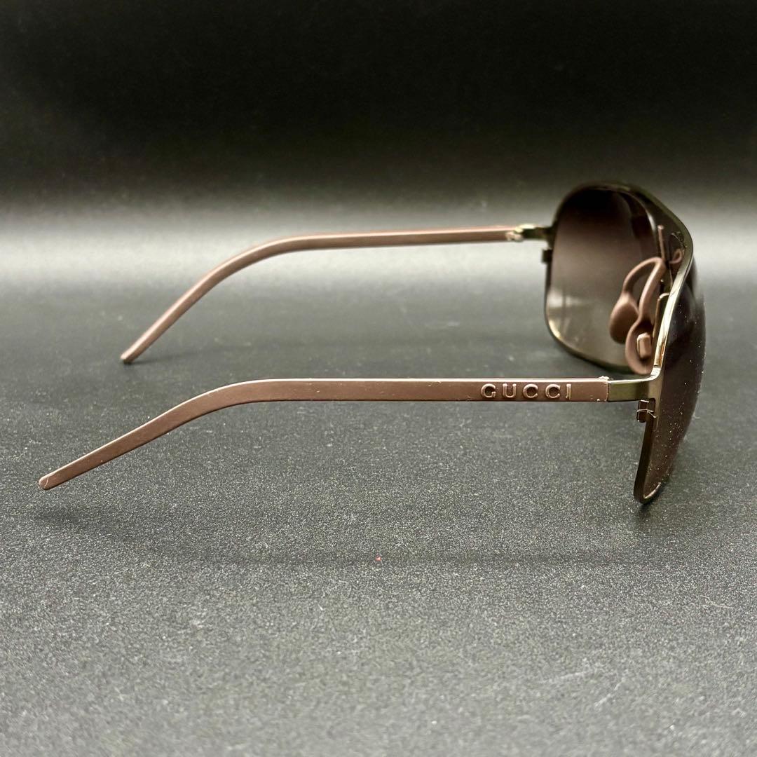 極美品✨GUCCI グッチ サングラス マットブラウン ユニセックス イタリア製