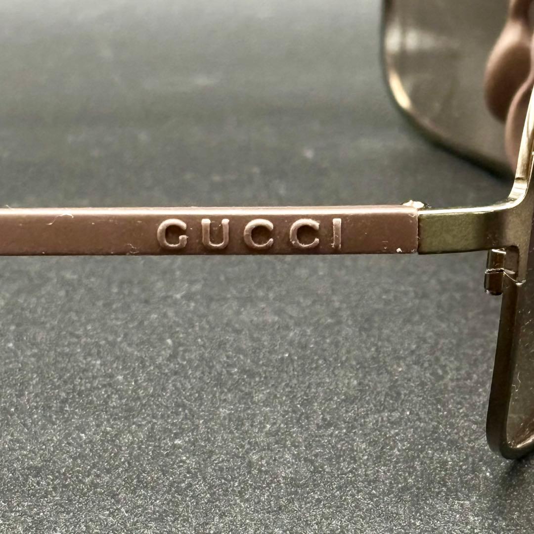 極美品✨GUCCI グッチ サングラス マットブラウン ユニセックス イタリア製