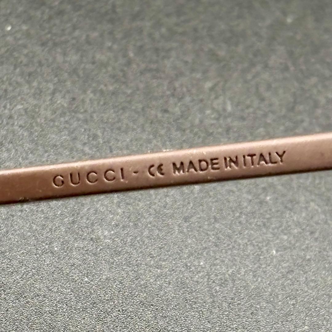 極美品✨GUCCI グッチ サングラス マットブラウン ユニセックス イタリア製