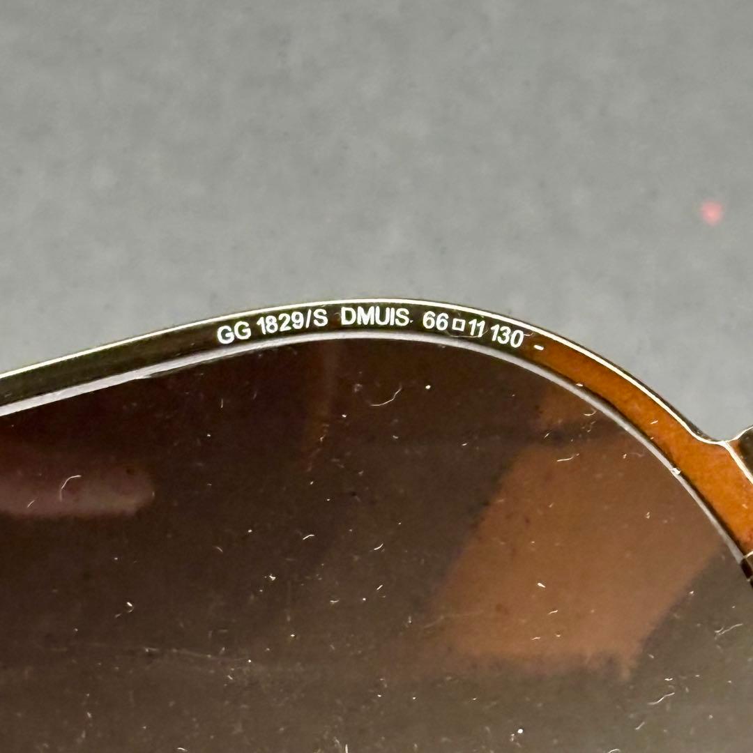 極美品✨GUCCI グッチ サングラス マットブラウン ユニセックス イタリア製