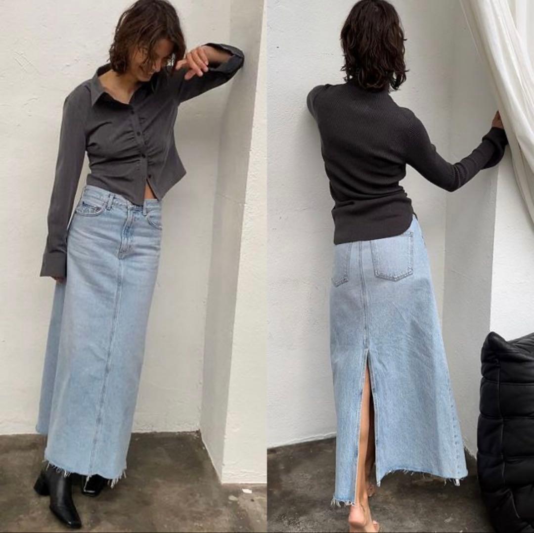 値下げ AGOLDEエーゴールドイーHILLASKIRT デニムスカート 25