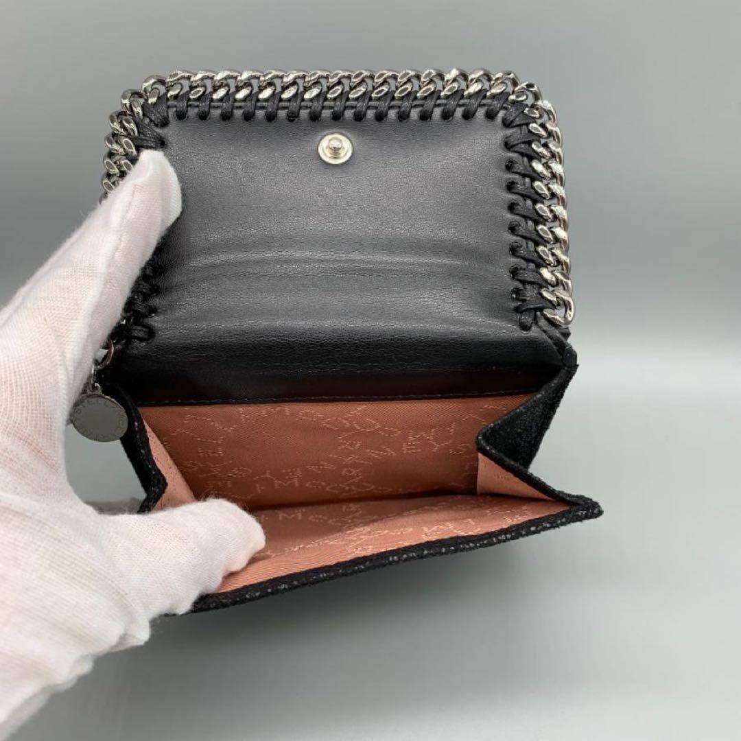 《ほぼ未使用レアモデル》ステラマッカートニー ファラベラ 二つ折り財布 ブラック