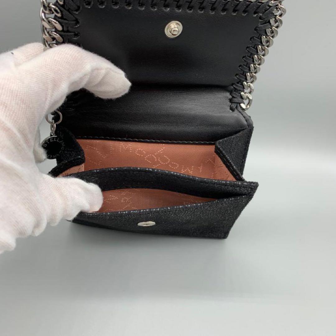 《ほぼ未使用レアモデル》ステラマッカートニー ファラベラ 二つ折り財布 ブラック