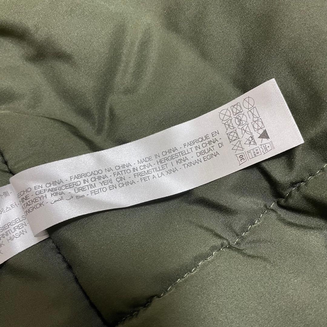 【美品】ZARA ファー付きモッズコート カーキ Lサイズ