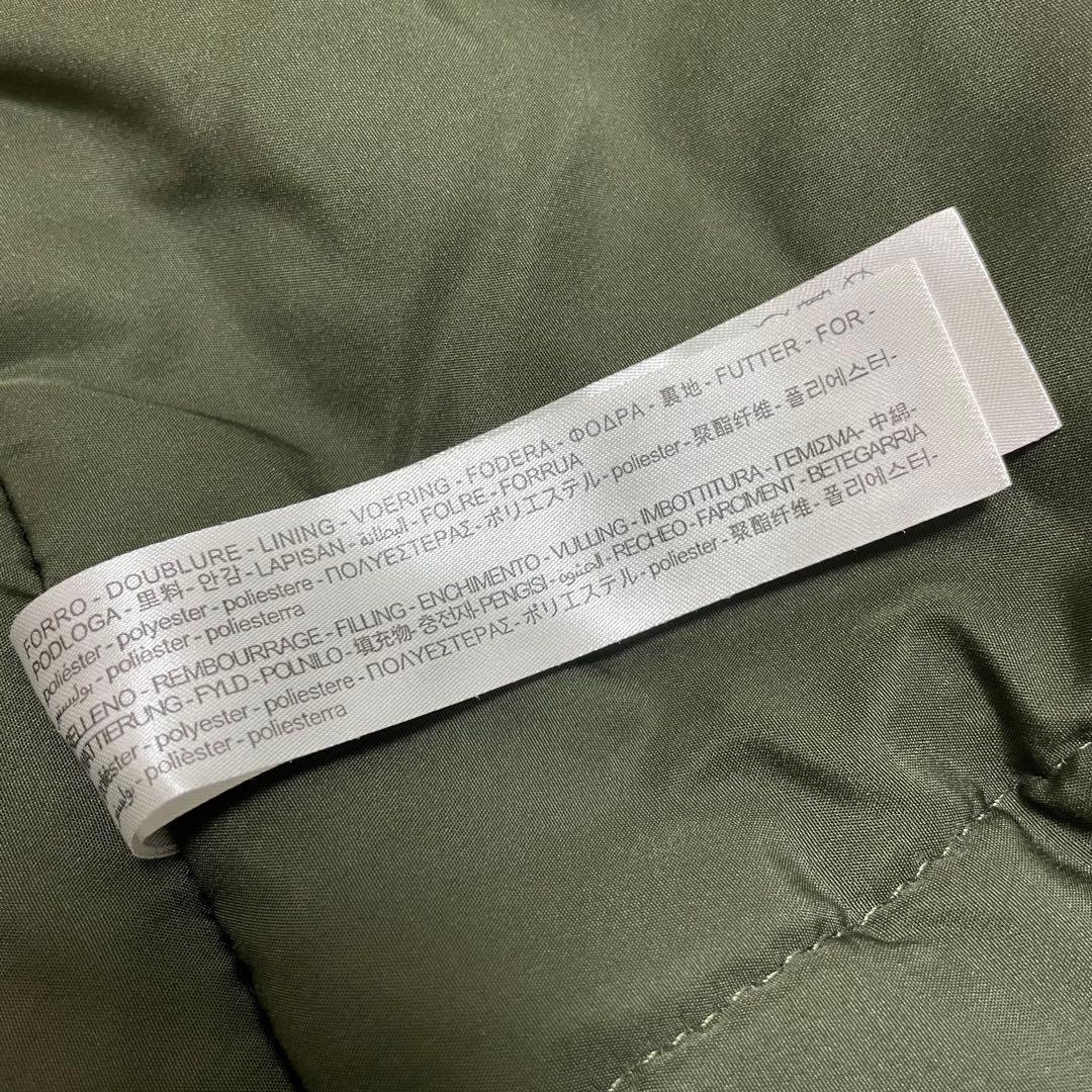 【美品】ZARA ファー付きモッズコート カーキ Lサイズ