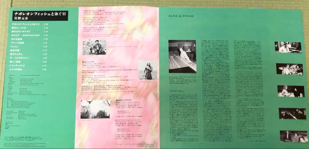 佐野元春 ナポレオンフィッシュと泳ぐ日　オリジナル版レコード　帯付き完品超美品！