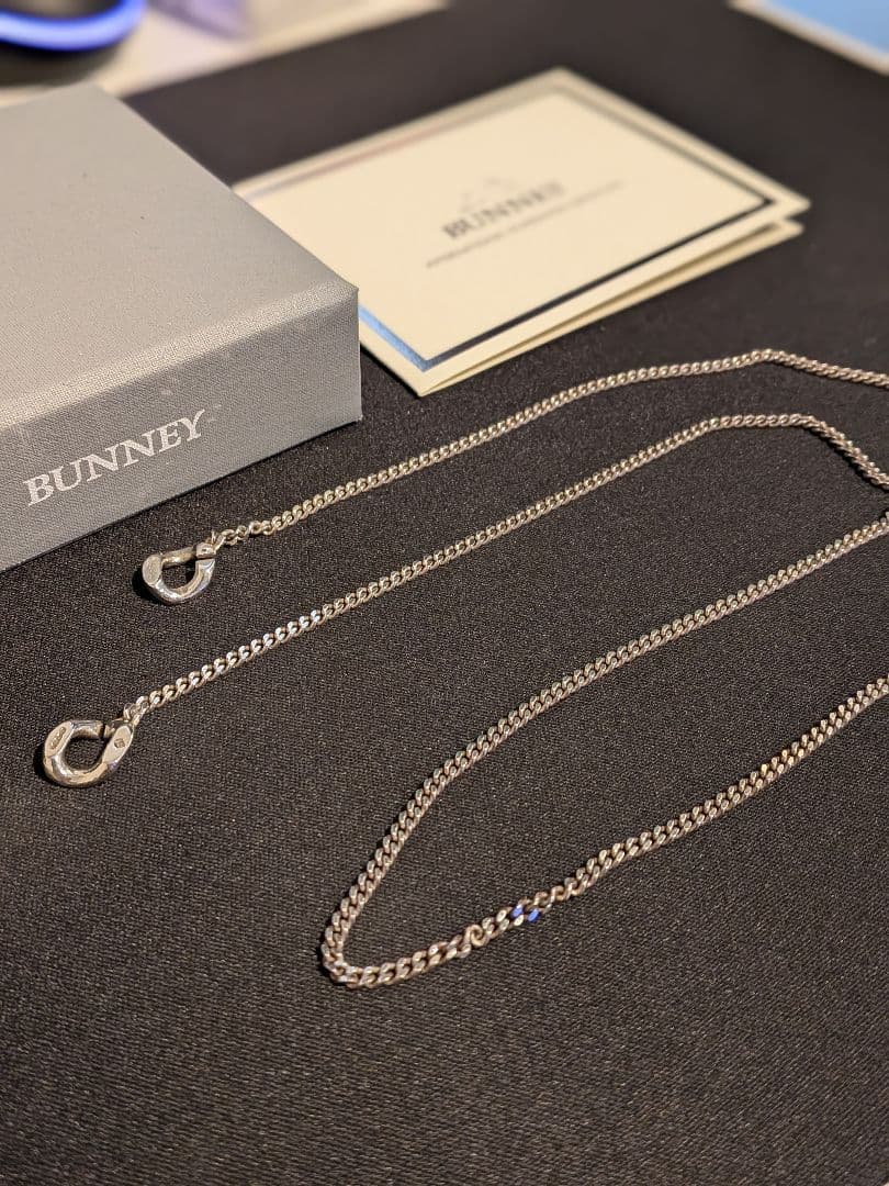 【極美品】BUNNEY Chain w/Curb Clasp L ネックレス