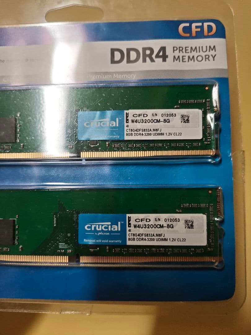 crucial デスクトップ メモリー DDR4-3200 8GB×2 16GB