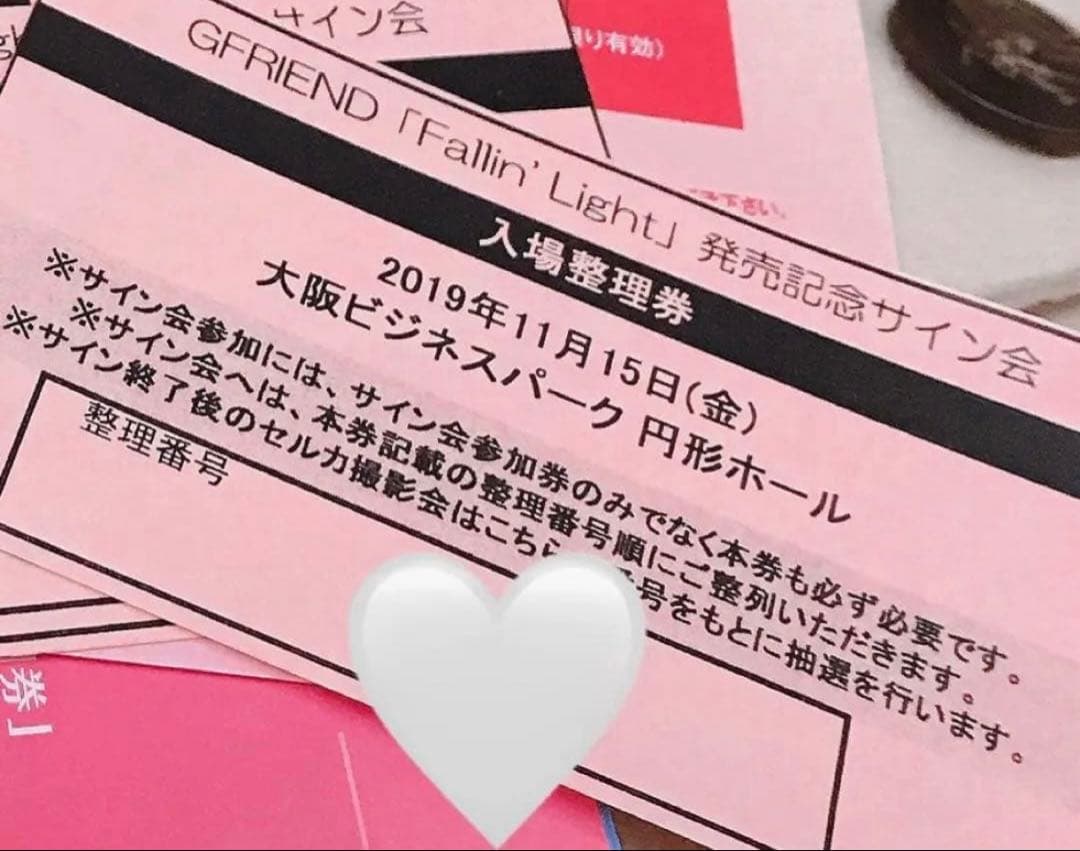 GFRIEND Fallin' Light 天使の梯子　直筆サイン入りアルバム