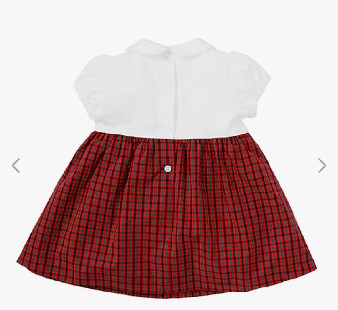 【美品】familiar 80サイズ 襟付きワンピース