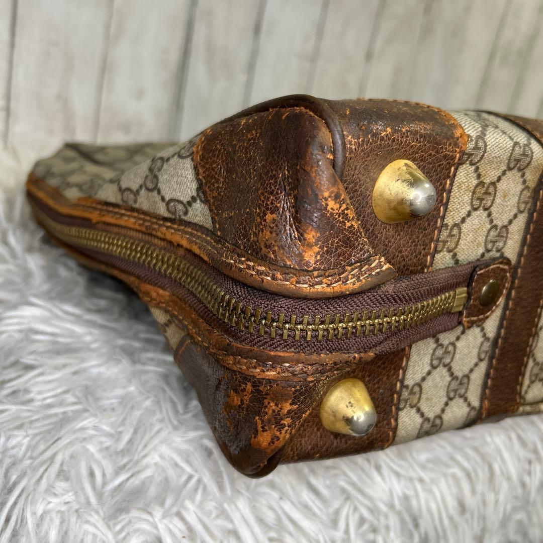 GUCCI GGスプリーム ガーメントバッグ　ボストンバッグ　オールドグッチ