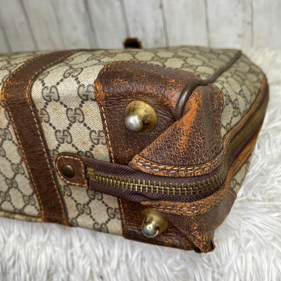 GUCCI GGスプリーム ガーメントバッグ　ボストンバッグ　オールドグッチ