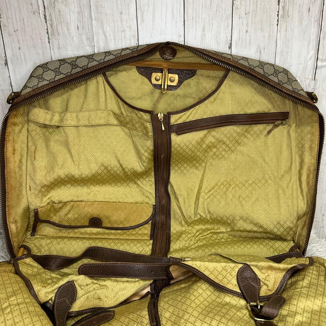 GUCCI GGスプリーム ガーメントバッグ　ボストンバッグ　オールドグッチ