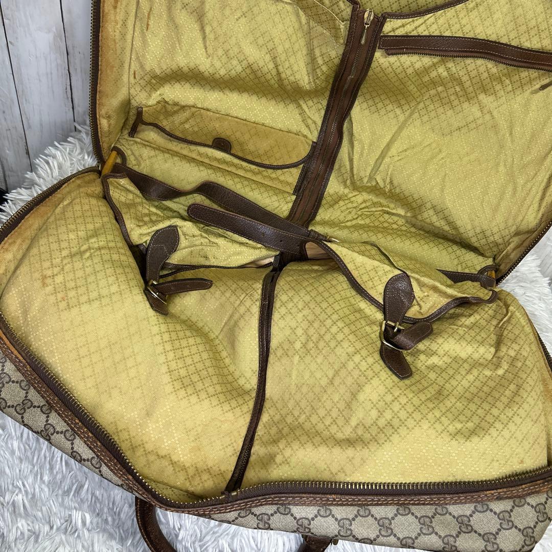 GUCCI GGスプリーム ガーメントバッグ　ボストンバッグ　オールドグッチ