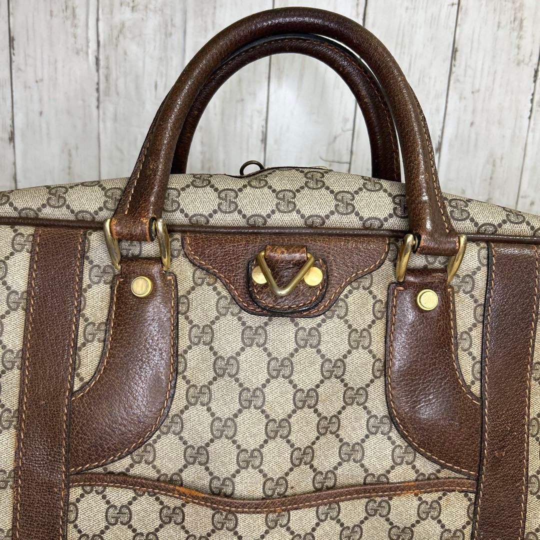 GUCCI GGスプリーム ガーメントバッグ　ボストンバッグ　オールドグッチ