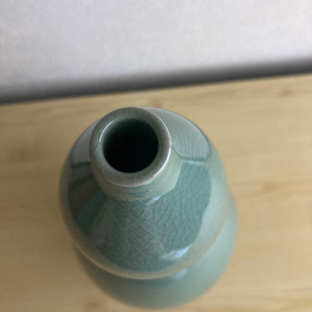 高麗　青磁　瓢形花入