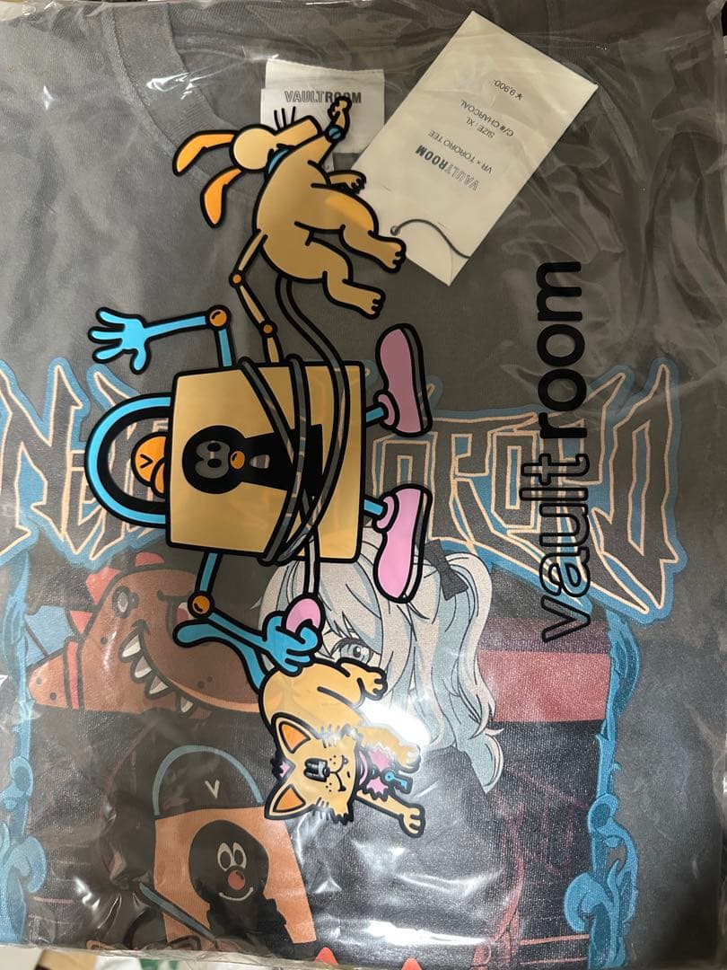 XLサイズ vaultroom 猫麦とろろ VR × TORORO TEE