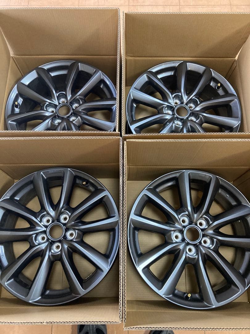straus③ MAZDA3純正ホイール１本18インチ グレー 新車外し