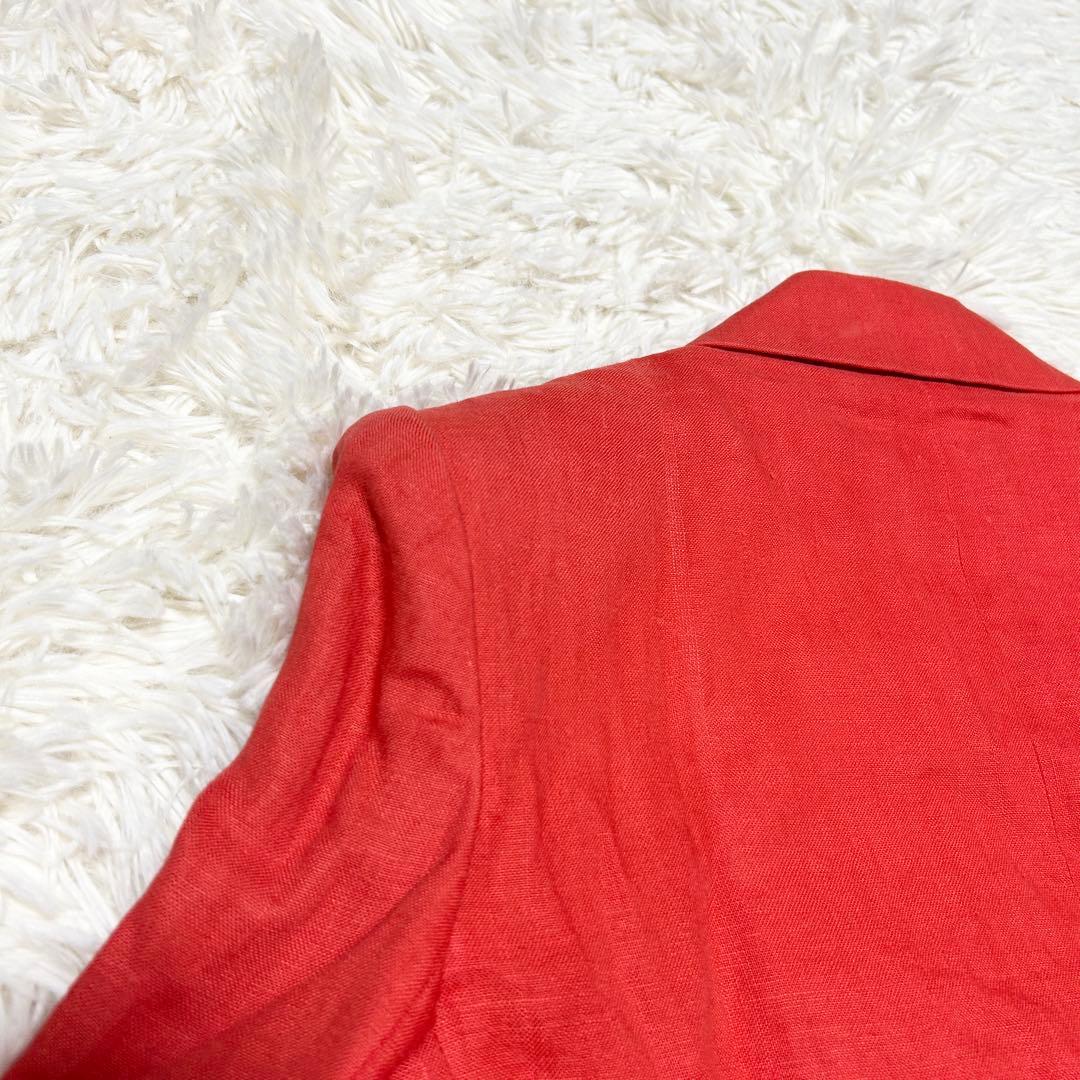YVES SAINT LAURENT リネン ダブルブレスト ショートジャケット