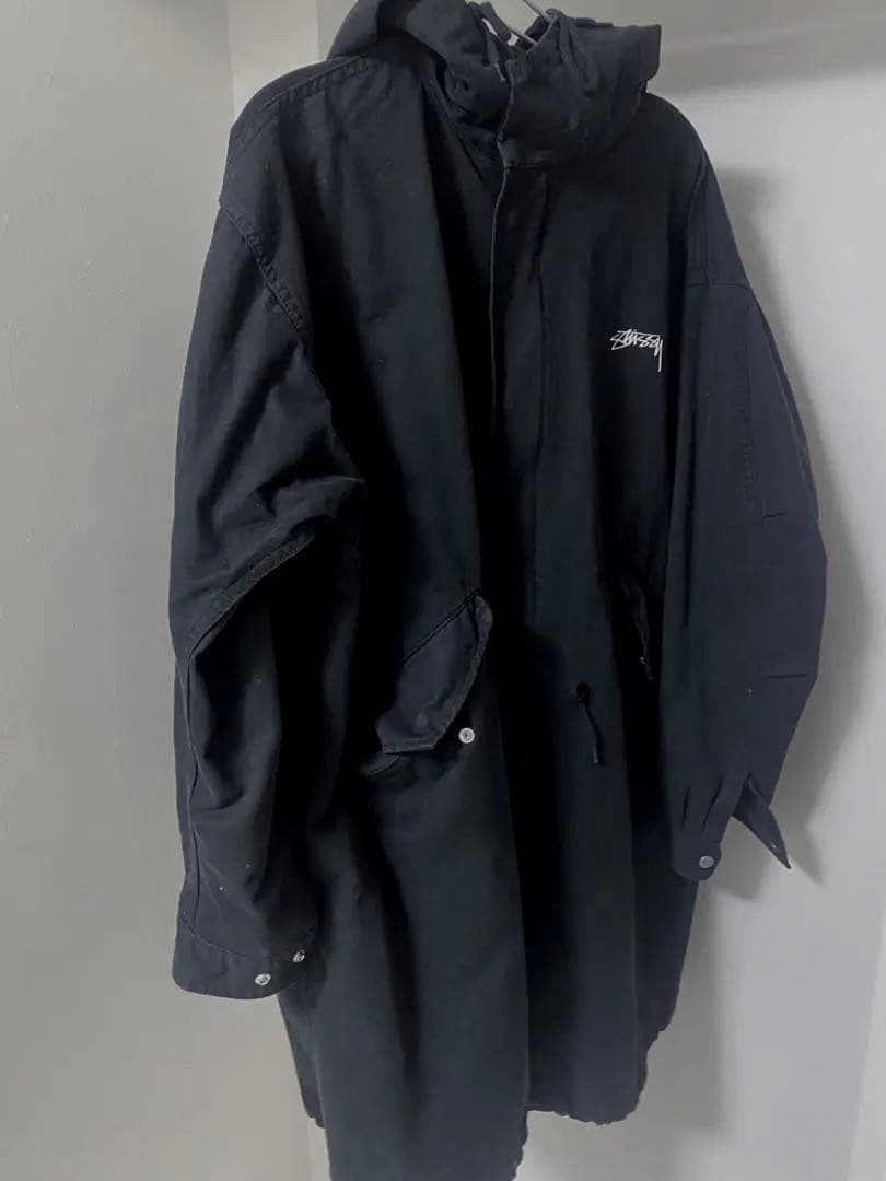 S*S様 【Stussy】ステューシー ビッグロゴ コート パーカー ブラック