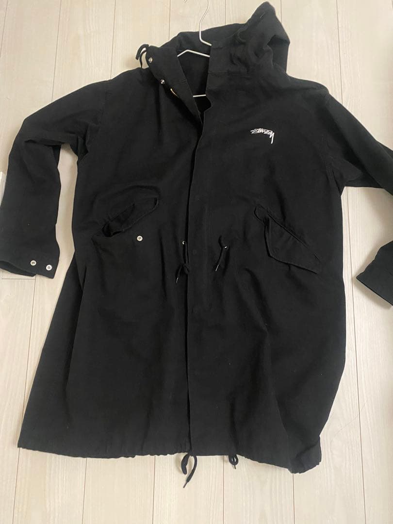 S*S様 【Stussy】ステューシー ビッグロゴ コート パーカー ブラック