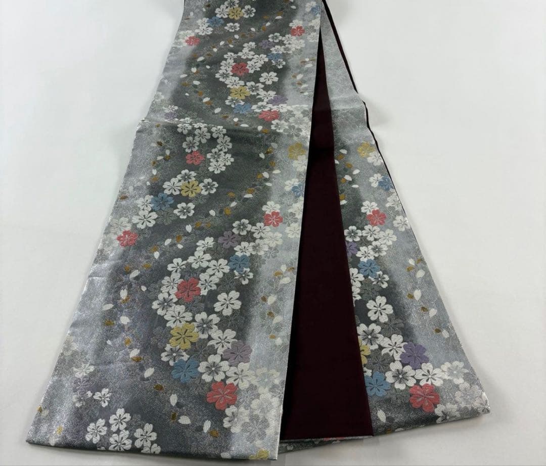 振袖 フルセット ピンク 花柄 シルバー帯 成人式 前撮り