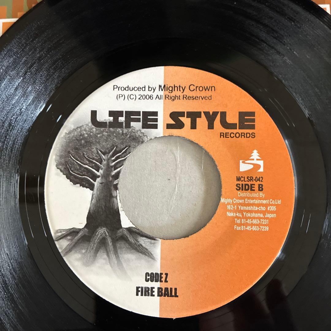 FIRE BALL / BIRD MAN CODE Z 7インチレコード