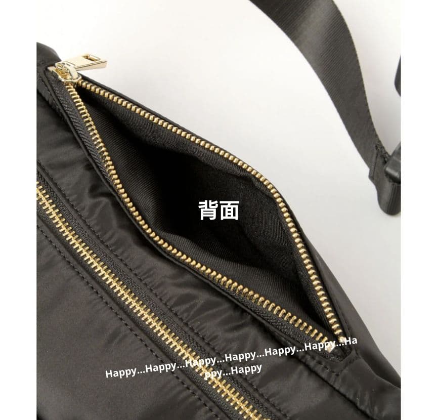 タグ付き★新品未使用♪キレイめボディBAG ブラック （ツヤ）ボディバッグ