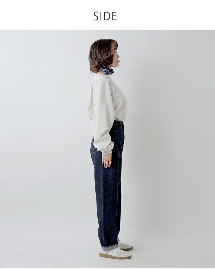セール☆美品☆オアスロウ ハイウエスト セルビッジ デニム パンツ