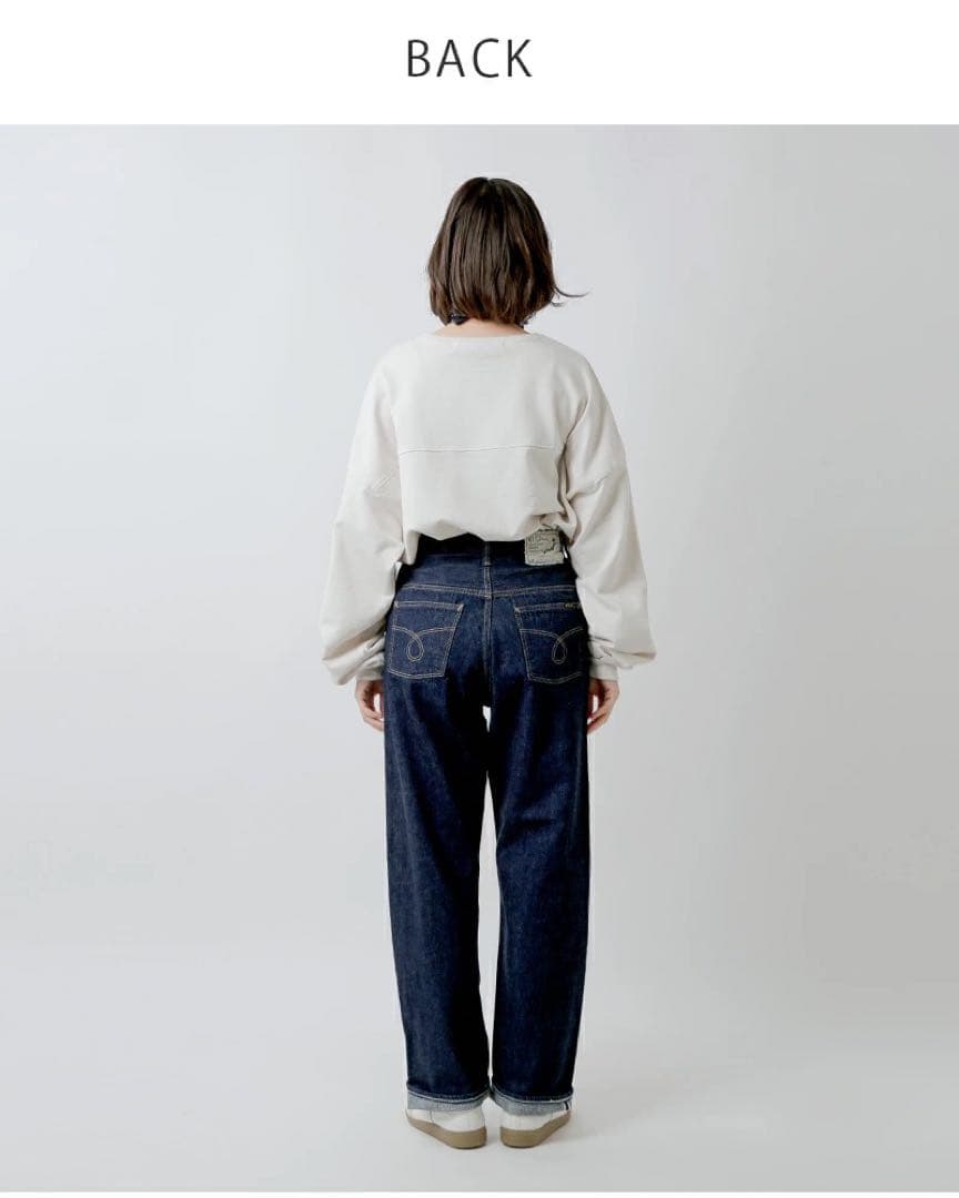 セール☆美品☆オアスロウ ハイウエスト セルビッジ デニム パンツ