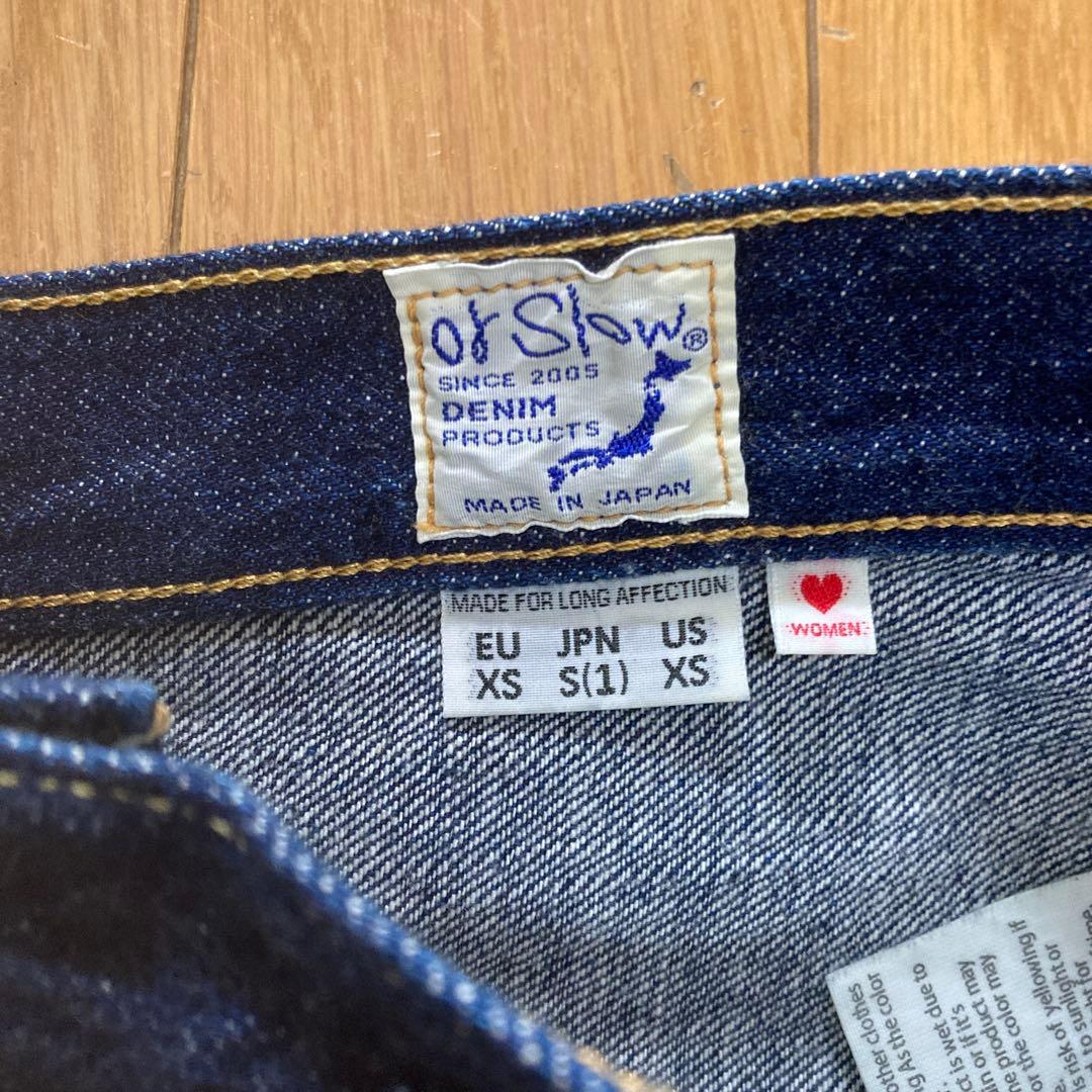 セール☆美品☆オアスロウ ハイウエスト セルビッジ デニム パンツ