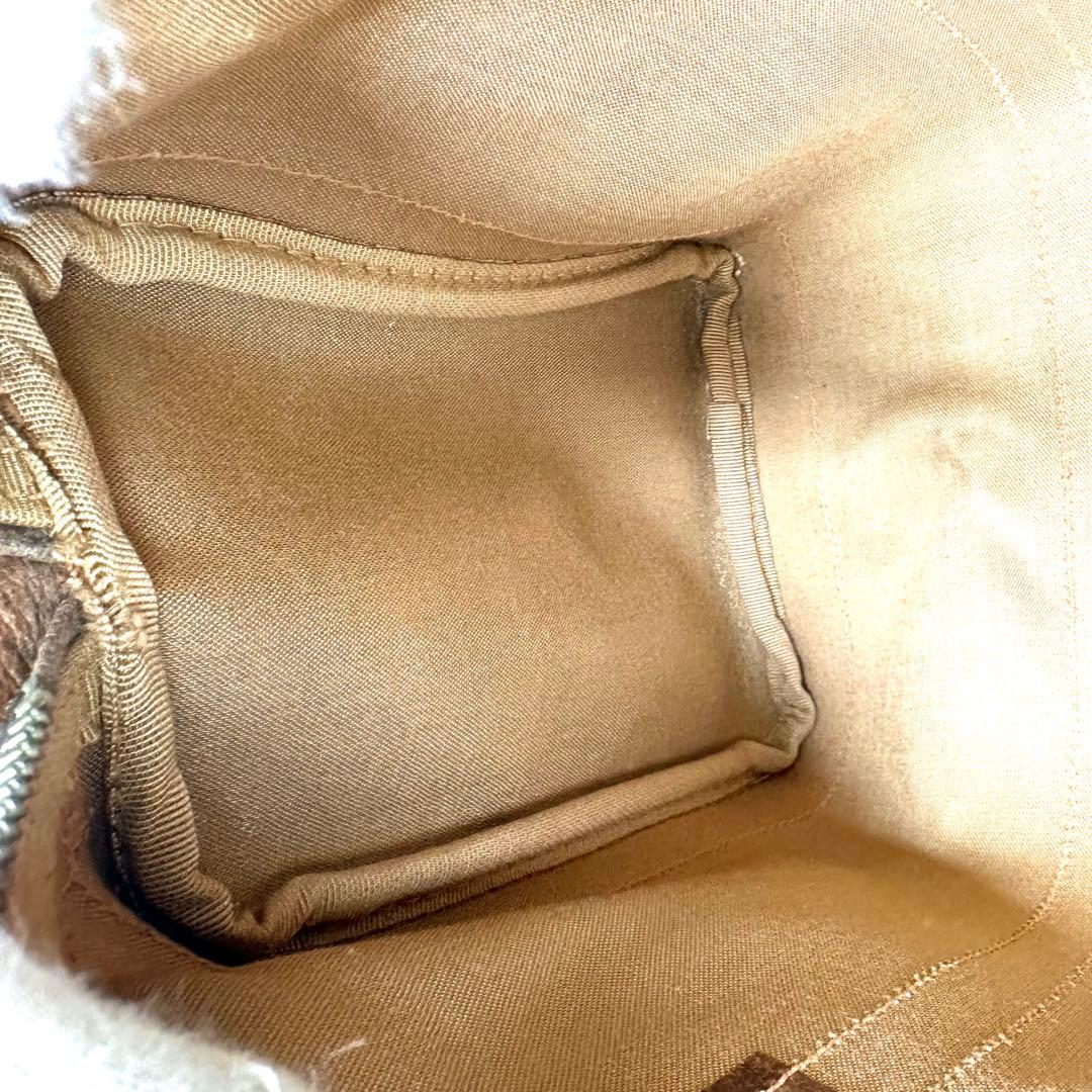 OLD GUCCI ボストンバッグ gg スプリーム レザー PVC ブラウン
