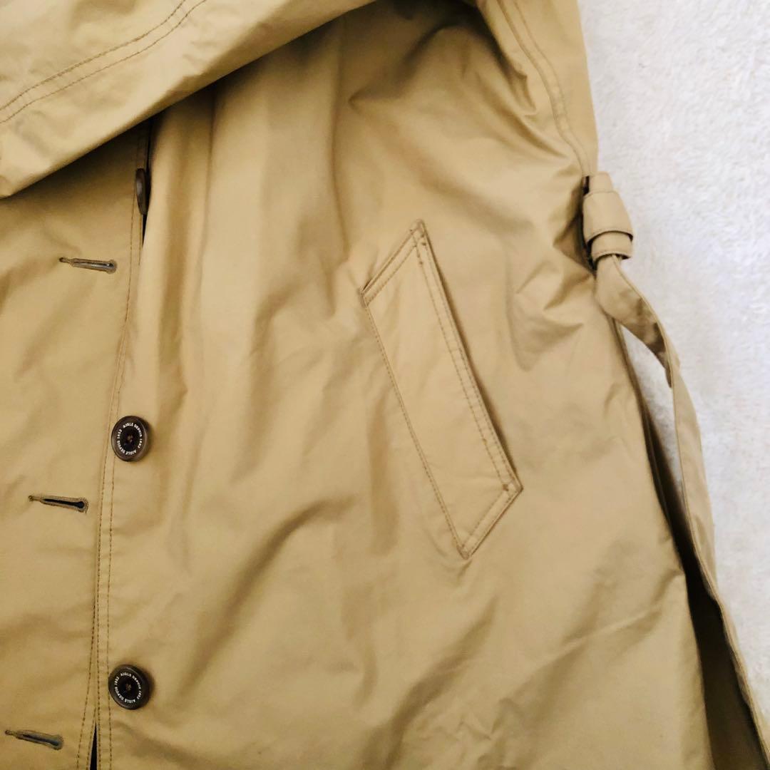 【AIGLE × SQUOVAL】別注トレンチコートトレンチコート ベージュ
