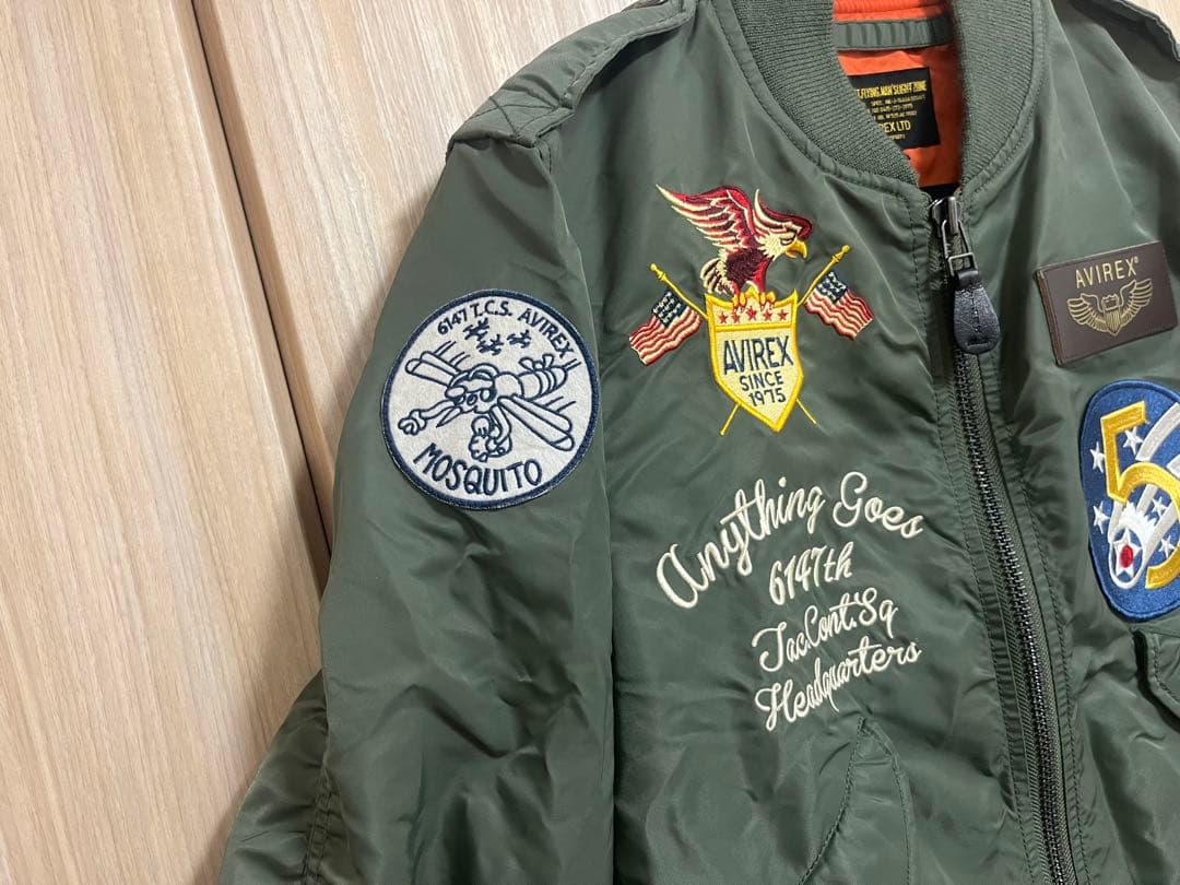 入*り様 AVIREX L-2 5th AIR FORCE アヴィレックス Mサ