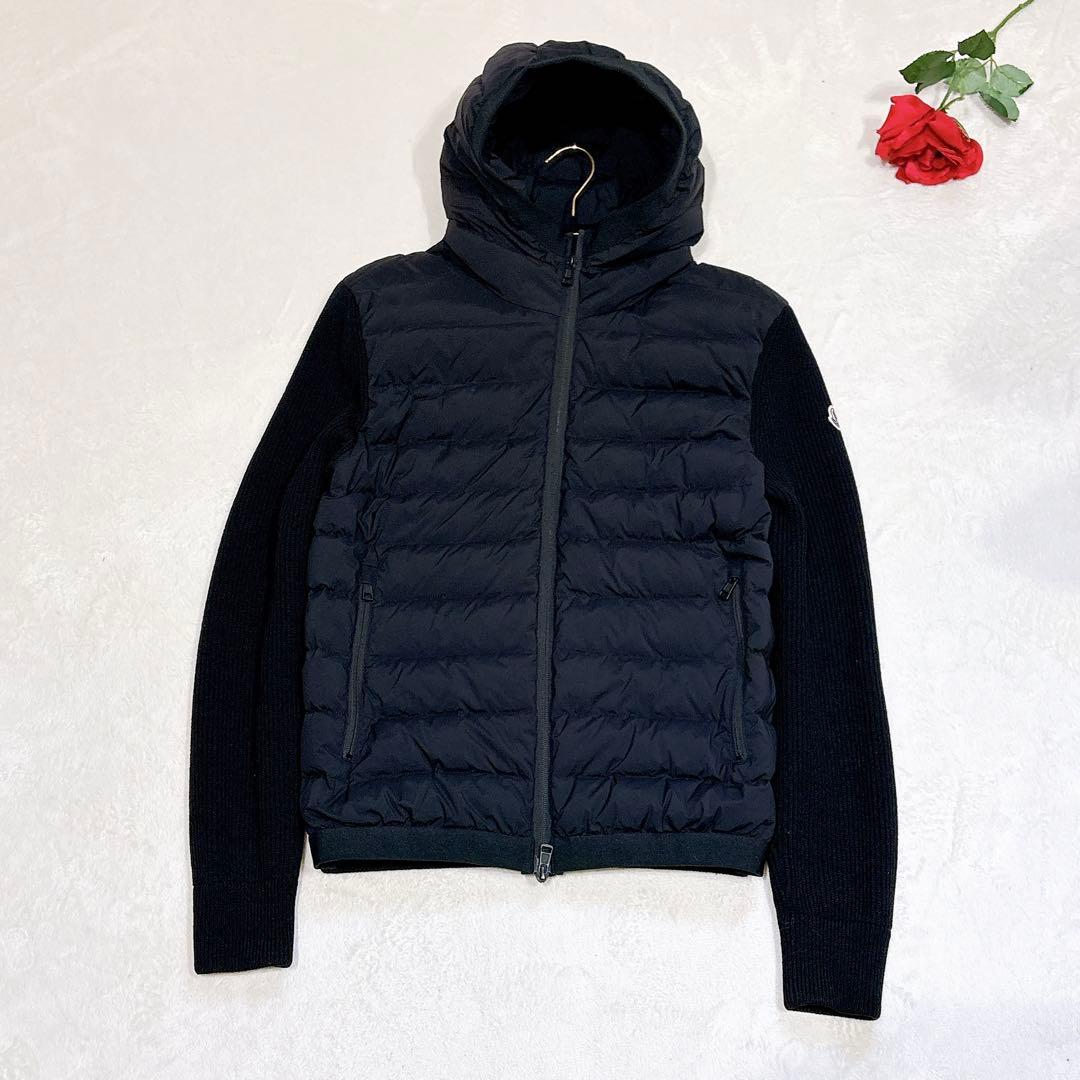 ほぼ未使用✨　モンクレール　moncler カーディガン　ダウン　ニット　L