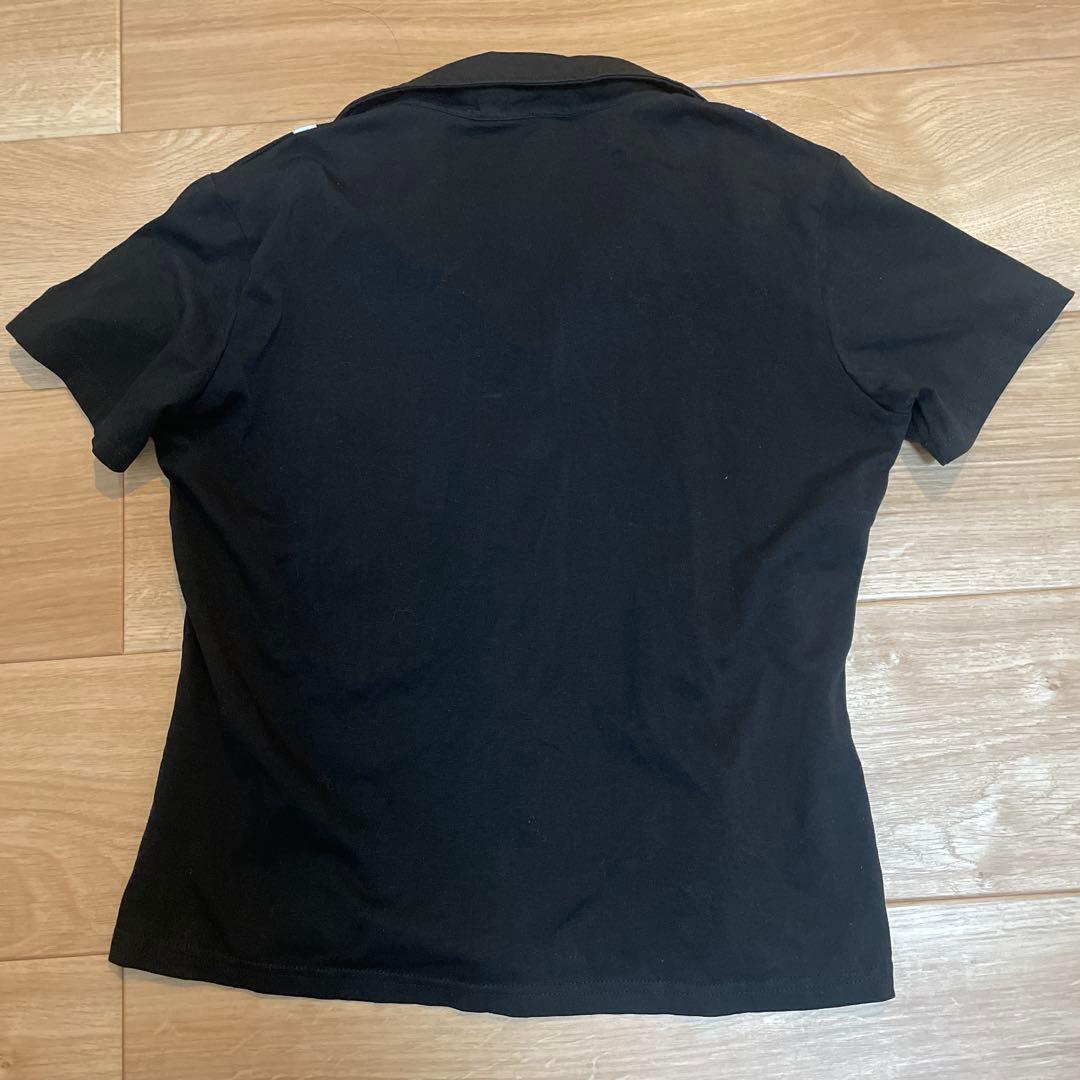 CHANEL ジッパー付きポロシャツ XL