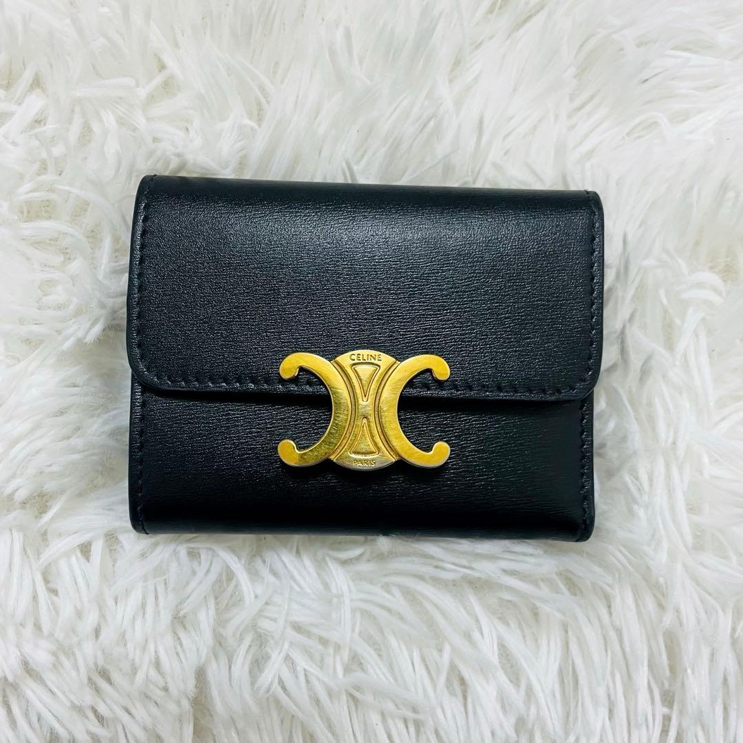 【みっちゃ】CELINE 三つ折り財布 トリオンフ ケース取り外し可