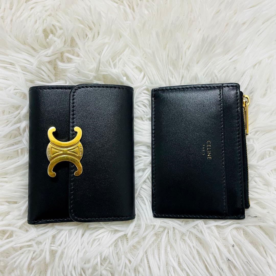 【みっちゃ】CELINE 三つ折り財布 トリオンフ ケース取り外し可