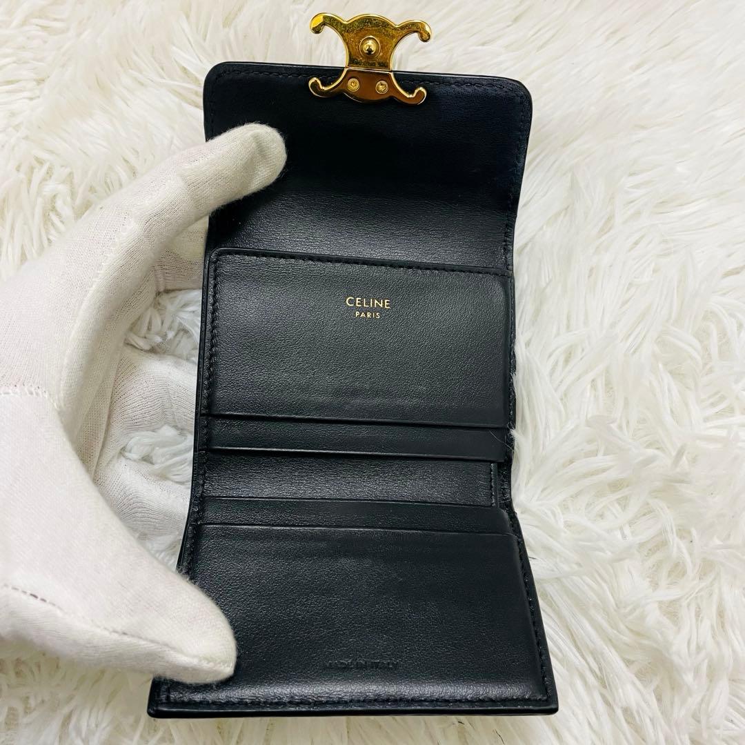 【みっちゃ】CELINE 三つ折り財布 トリオンフ ケース取り外し可