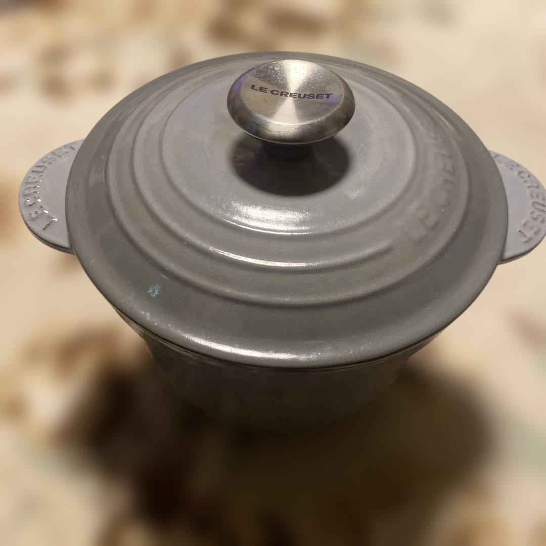 LE CREUSET 鋳鉄製 両手鍋 グレー