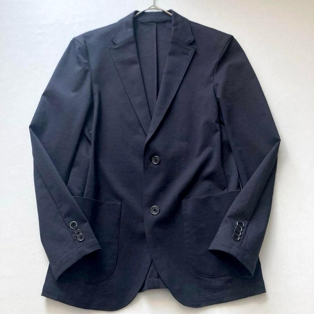 【美品】AOURE アウール テーラードジャケット ネイビー ストレッチ M