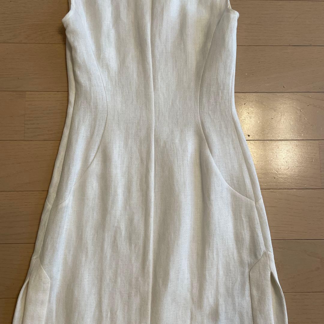 VALENTINO ROMAビジューノースリーブワンピース アイボリー 40/6