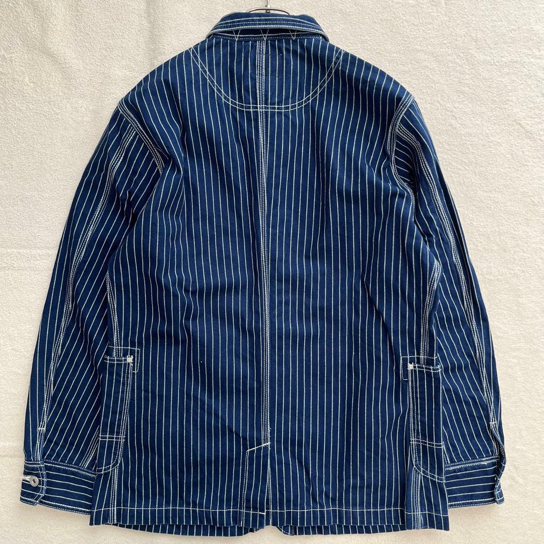 極美品 KNACKERED ウォバッシュ カバーオール ヒッコリー ワーク L