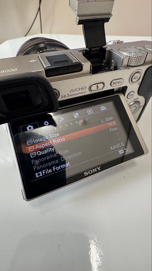 SONY α6000 ミラーレス一眼カメラ 35言語