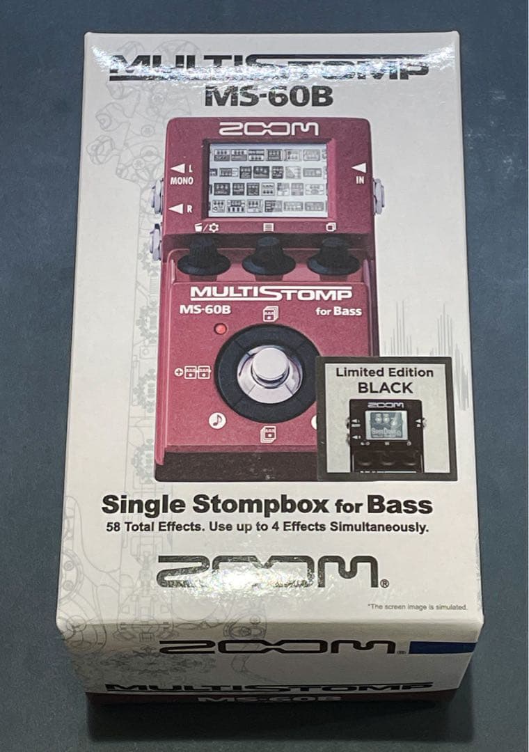 ZOOM MS-60B ベースエフェクター 限定ブラック　MS60B
