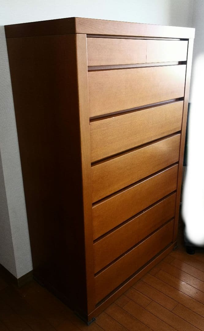 【本体300円＋梱包・発送たのメル便12000円】 7段 木製 タンス