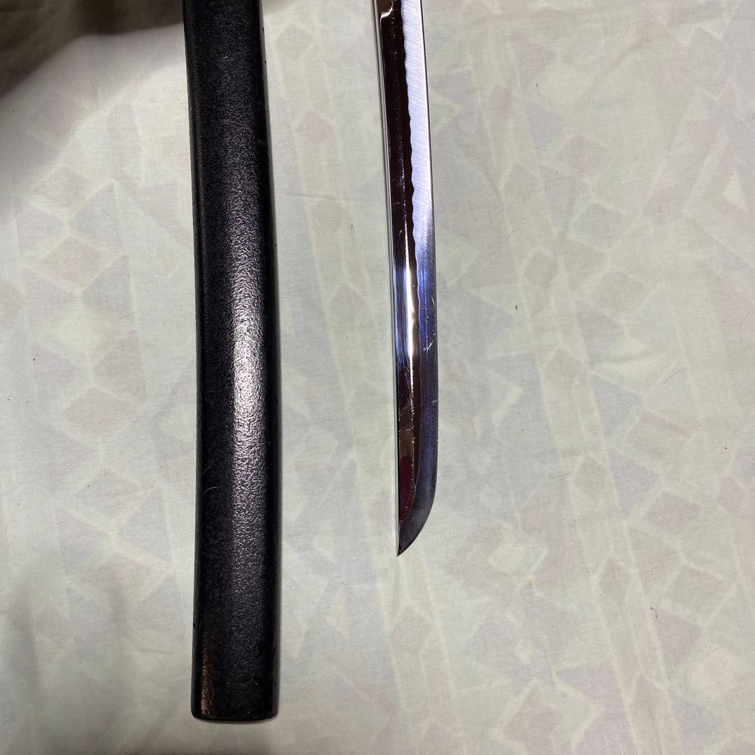格安模造刀(下緒無し) 黒柄 雲龍楕円鍔 黒梨地鞘